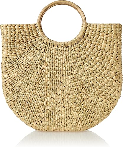 Women's Jileen Top Handle Straw Bag, Natural, One Size